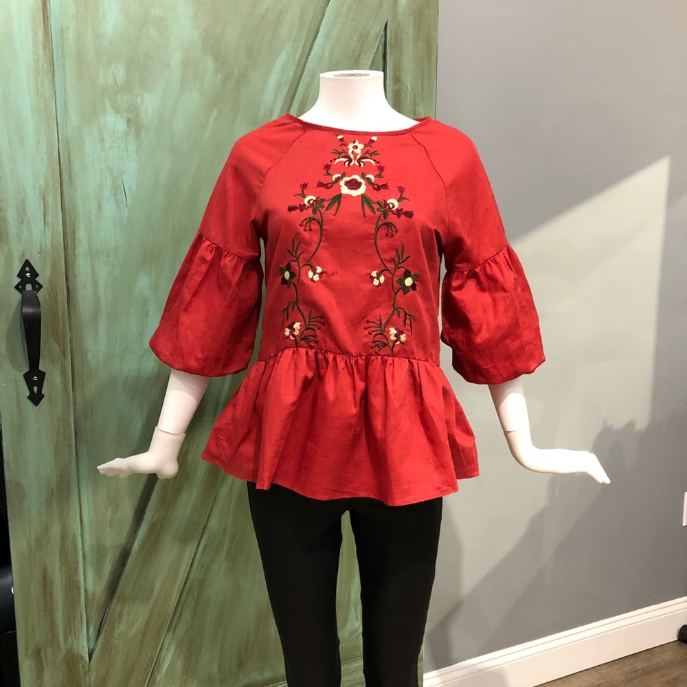 Festive Peplum Top